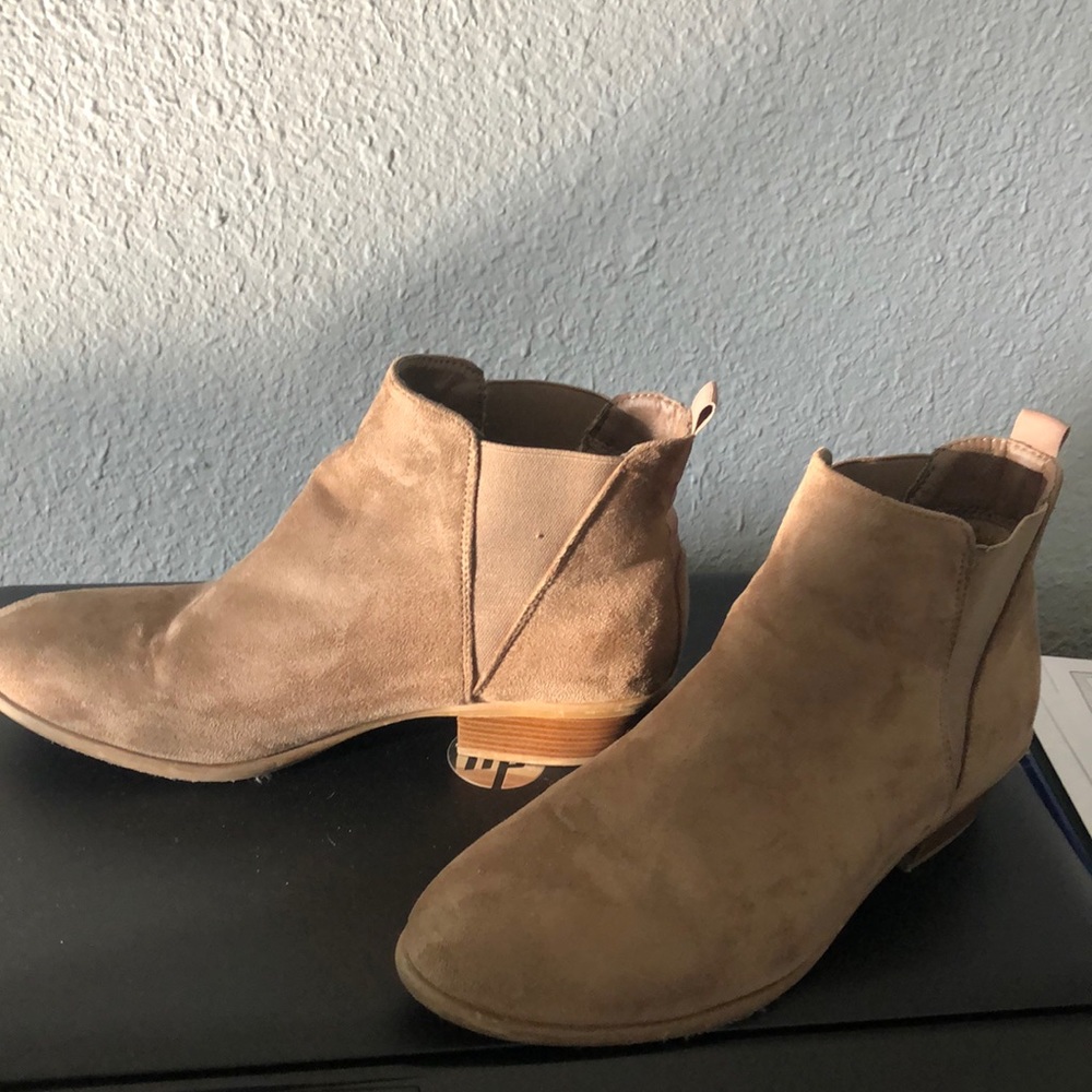 Tan booties